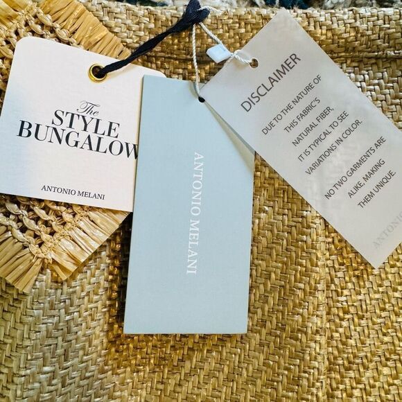 Antonio Melani The Style Bungalow Manana Raffia Midi Pencil Skirt, 12,‎ Tan NWT - Picture 5 of 15